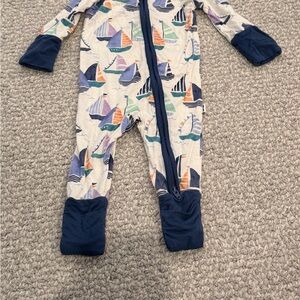 Little Sleepies Set Sail Convertible Footies